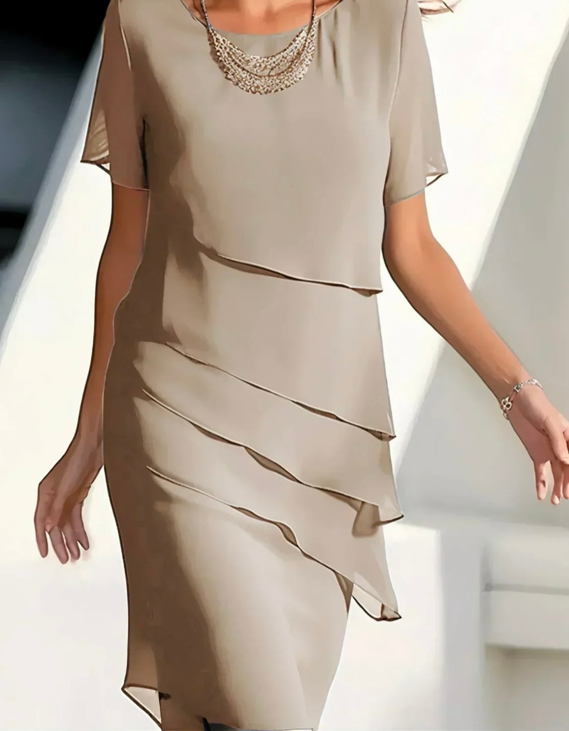 Lorena | Vestido de lujo con capas