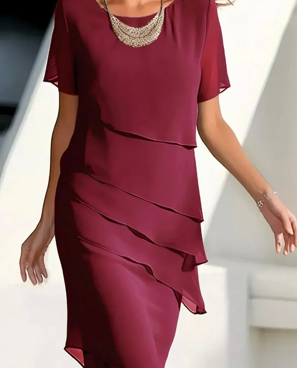 Lorena | Vestido de lujo con capas